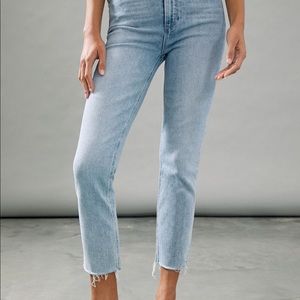 PAIGE CINDY SLIM STRAIGHT JEANS 32